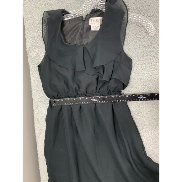 BLUSH by Us Angels Youth 14 Little Black Dress Lined Belt Loops Zip Back - Picture 9 of 11